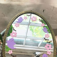 Image 2 of Ghost Flower Bat Mirror - Metal Frame