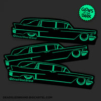 Image 2 of Fitty-Eight Hearse Glow-In-The-Dark 8-Inch Hearse Patch