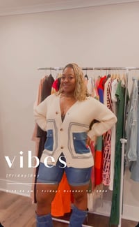 Image 1 of Denim Pocket Cardigan 
