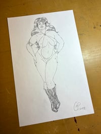 Image 2 of CURVY SPACE VAMPIRE Original Sketch