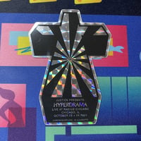 Hyperdrama Tour Chicago Cross - Prismatic Vinyl Sticker