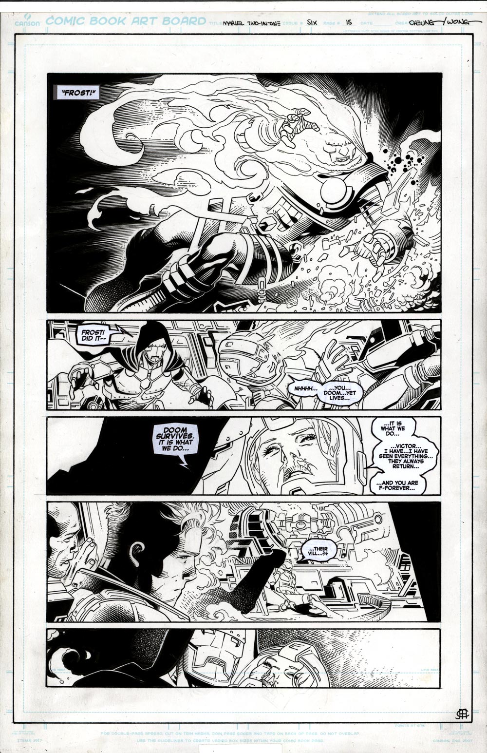 Image of MARVEL TWO IN ONE #6 p15 Original Art