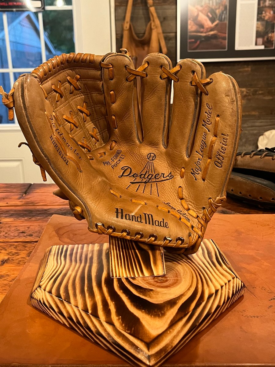 Image of Vintage Dodgers Baseball Glove