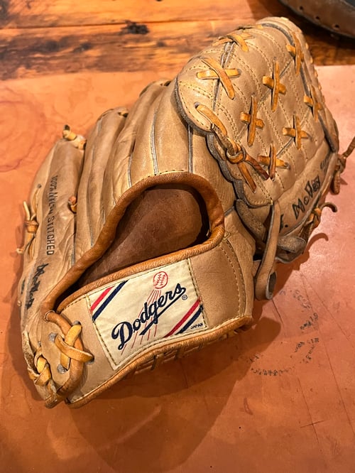 Image of Vintage Dodgers Baseball Glove