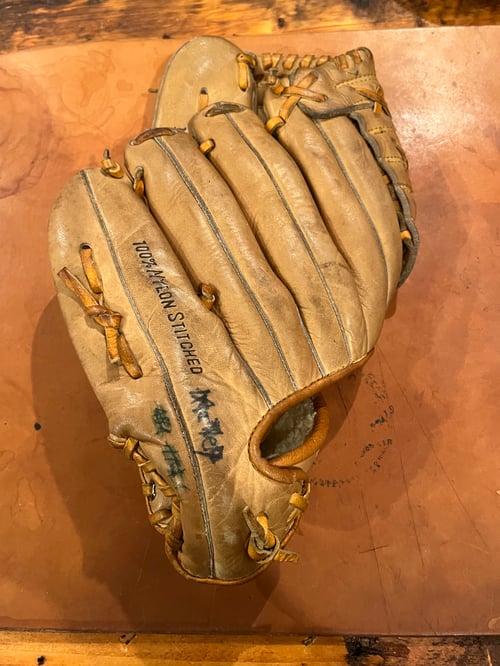 Image of Vintage Dodgers Baseball Glove