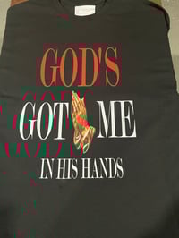 GOD'S GOT ME T-SHIRT RED TEXT