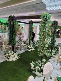 Image 2 of WOOD Square  Arch design with Greenery 