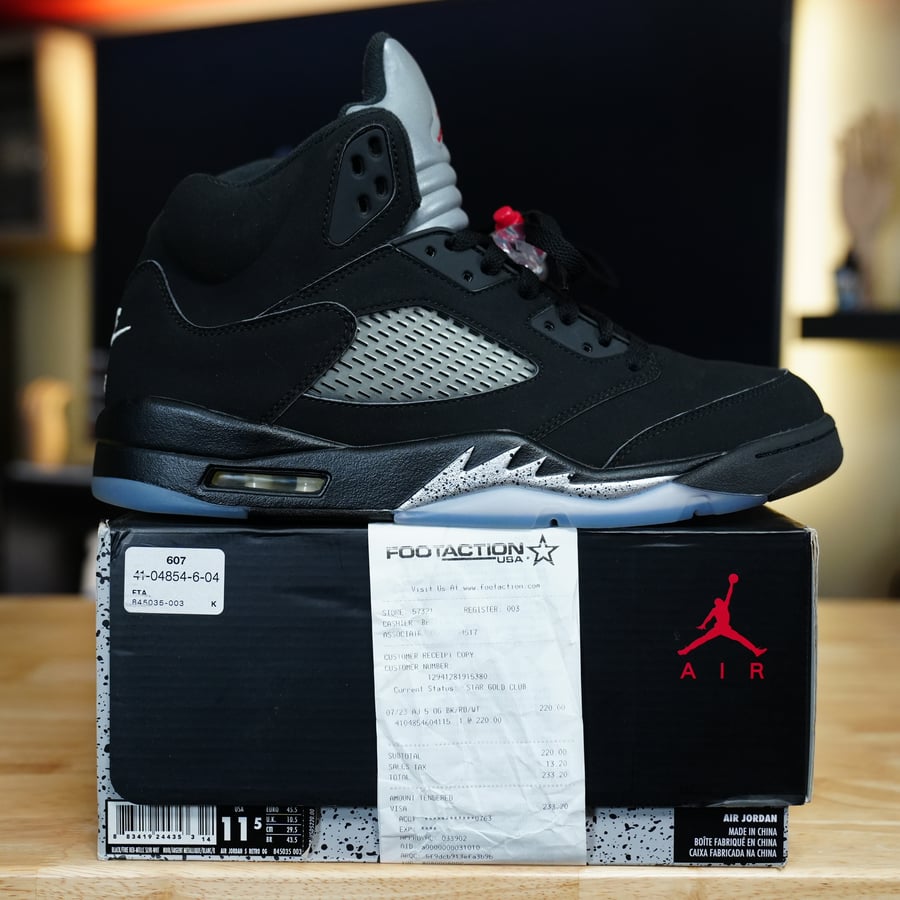 Image of Jordan 5 Retro Black Metallic 