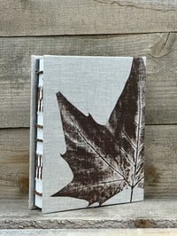 Image 1 of Medium Nature Print Coptic/French Link Blank Book (leaf)