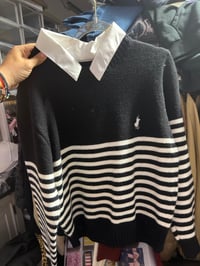 Polo black and white one size