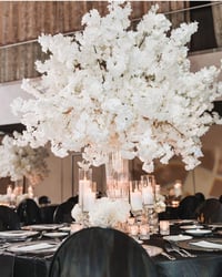 White cherry blossom centerpiece  80 cm 