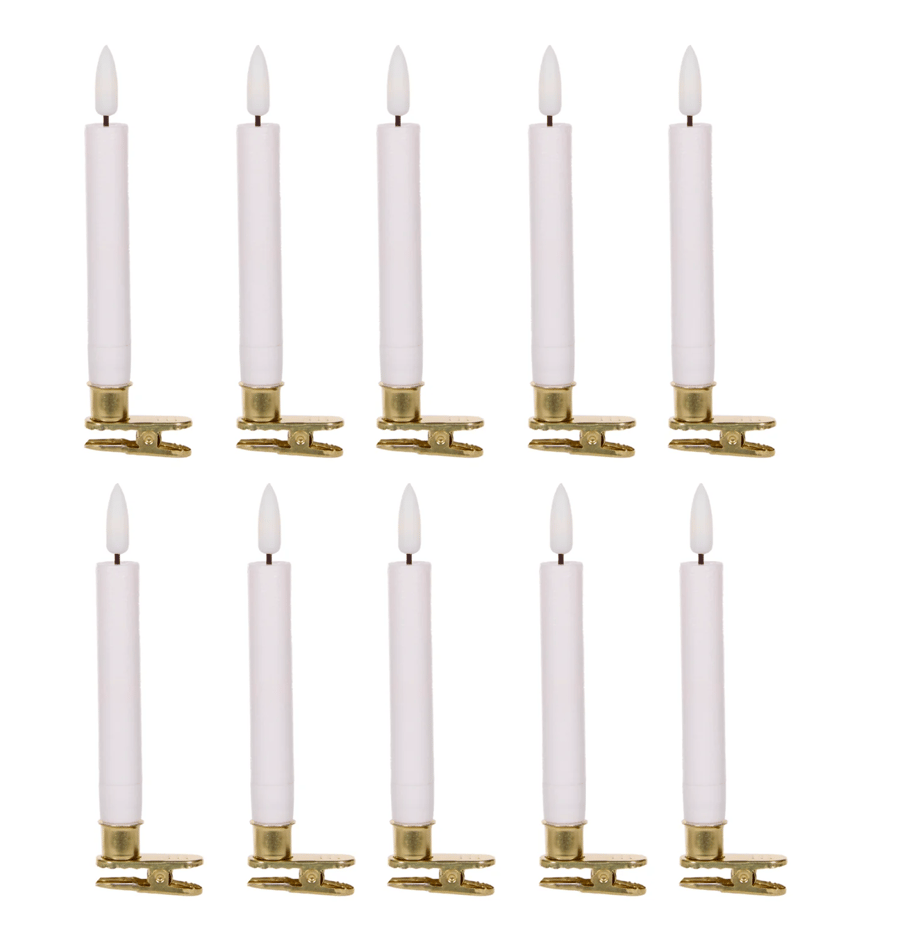 Image of Set of 10 Candle Led Clips 