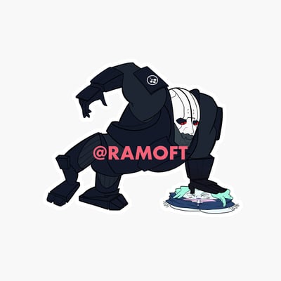 Image of Cyberpunk Rebecca Pancake Sticker