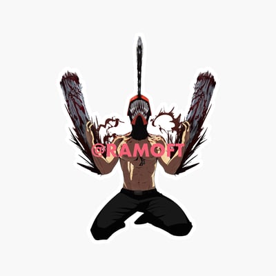 Image of Chainsaw Man Denji Sticker