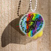 Image 1 of Gay Agenda Pudding Keychain 