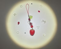 strawberry phone charm
