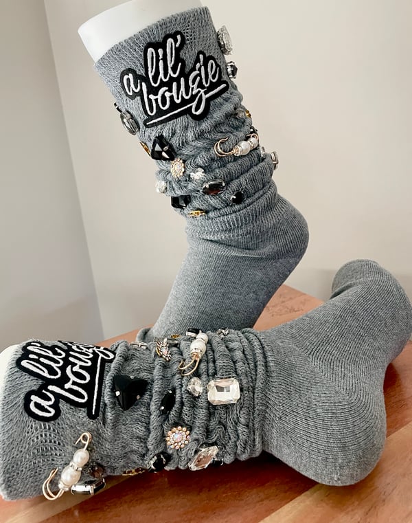 Image of Lady Gray Slouch Socks