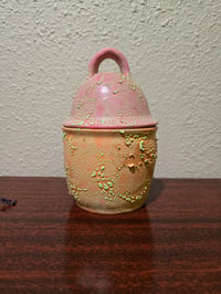 Image 2 of Cool, Crackly, Noen, Lidded Jar