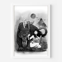 "Prehistoric hunter" 13x19 print
