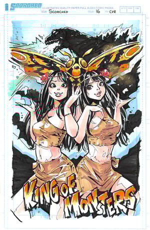 Image of  Godzilla King of the Monsters Sketch Cover // Kentoo 