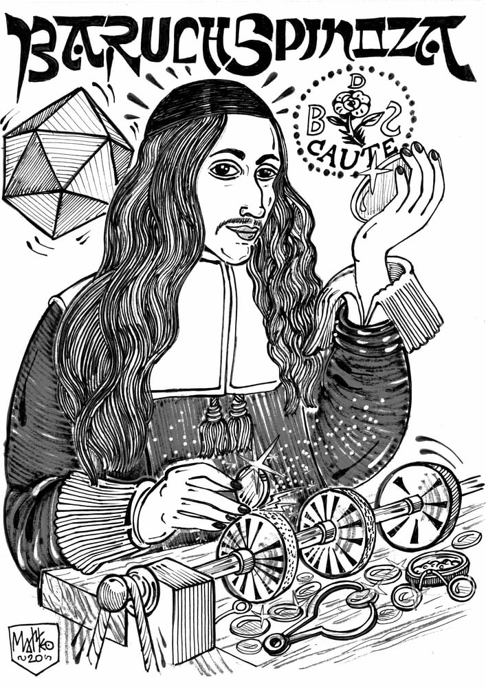 Image of Matteo Guarnaccia - Santi e Briganti, Baruch Spinoza