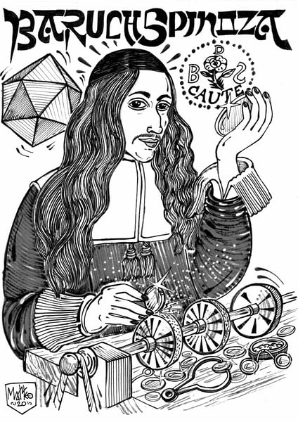 Image of Matteo Guarnaccia - Santi e Briganti, Baruch Spinoza
