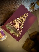 Image 1 of 5 Pack of Gold Foil Christmas Cards 