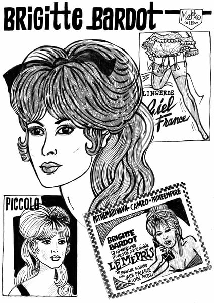 Image of Matteo Guarnaccia - Santi e Briganti, Brigitte Bardot