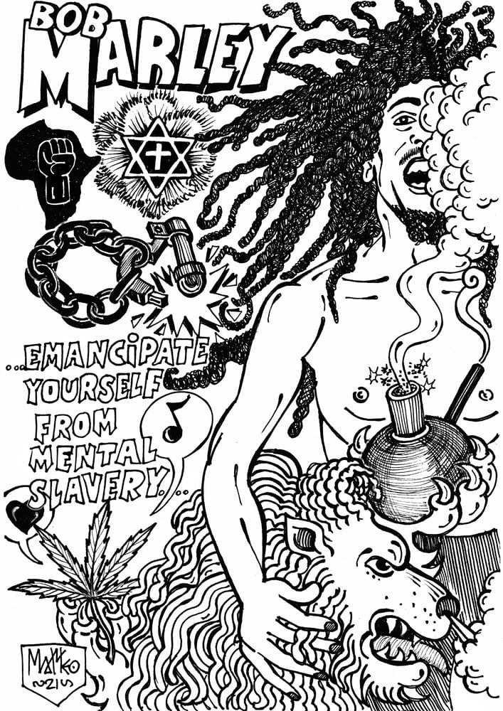 Image of Matteo Guarnaccia - Santi e Briganti, Bob Marley