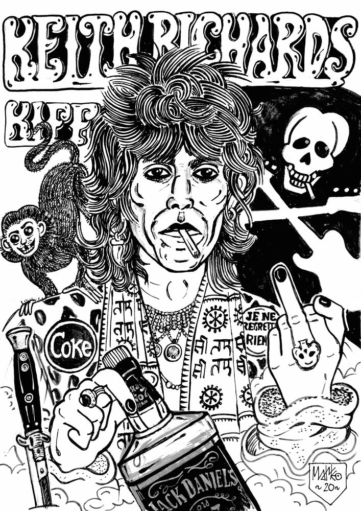 Image of Matteo Guarnaccia - Santi e Briganti, Keith Richards