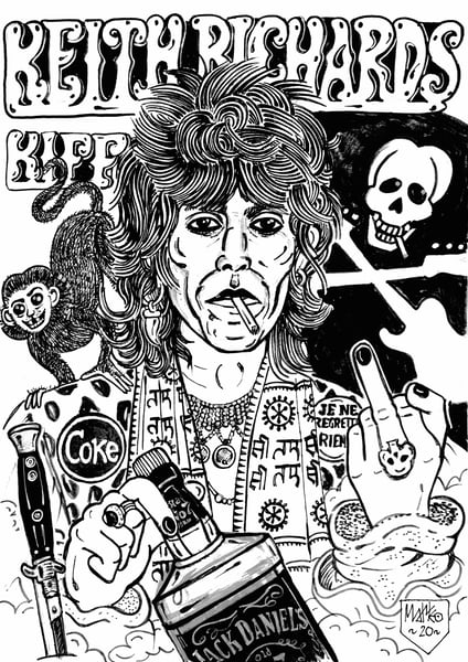 Image of Matteo Guarnaccia - Santi e Briganti, Keith Richards
