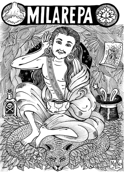 Image of Matteo Guarnaccia - Santi e Briganti, Milarepa