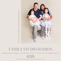 FEBRUARY 23RD - FAMILY STUDIO SESSION