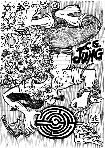 Image of Matteo Guarnaccia - Santi e Briganti, Carl G. Jung