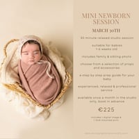 MARCH 30TH - MINI NEWBORN SESSION 