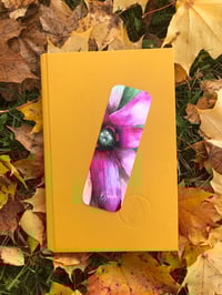 Botanical bookmark with Neoregelia coriacea flower