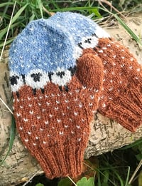 Image 1 of Baa-ble mittens - Rusty - Ready to ship