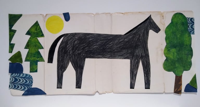 Horse in field (UNFRAMED)