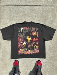 Image 2 of Oversized Cropped 'Bones Face' Shirt