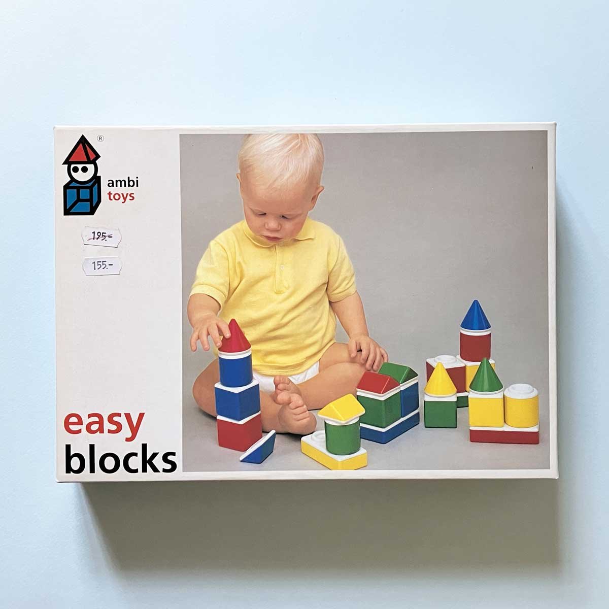 Image of Blocs de construction Ambi Toys années 90 avec boîte