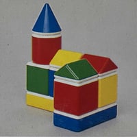 Image 4 of Blocs de construction Ambi Toys années 90 avec boîte