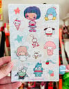 Kawaii cuties - sticker sheet