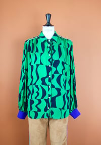 Image 1 of Chemise GROOVY Verte