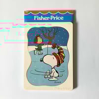 Image 1 of Puzzle Snoopy patineur Fisher Price années 80