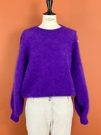 Image 2 of PULL MOHAIR violet