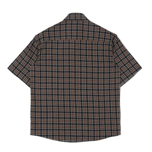 Image of script button-up [brown]