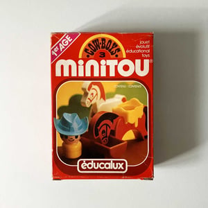 Image of Set minitou cowboys Educalux années 80