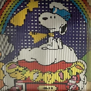 Image of Boîte à musique télévision Snoopy MOB années 80