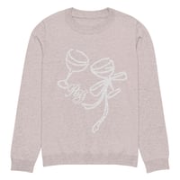 Rich&Girly Holiday Cheers Knit Sweater - Blush