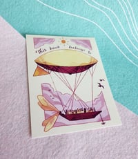 Image 1 of Dirigible Bookplate Sticker